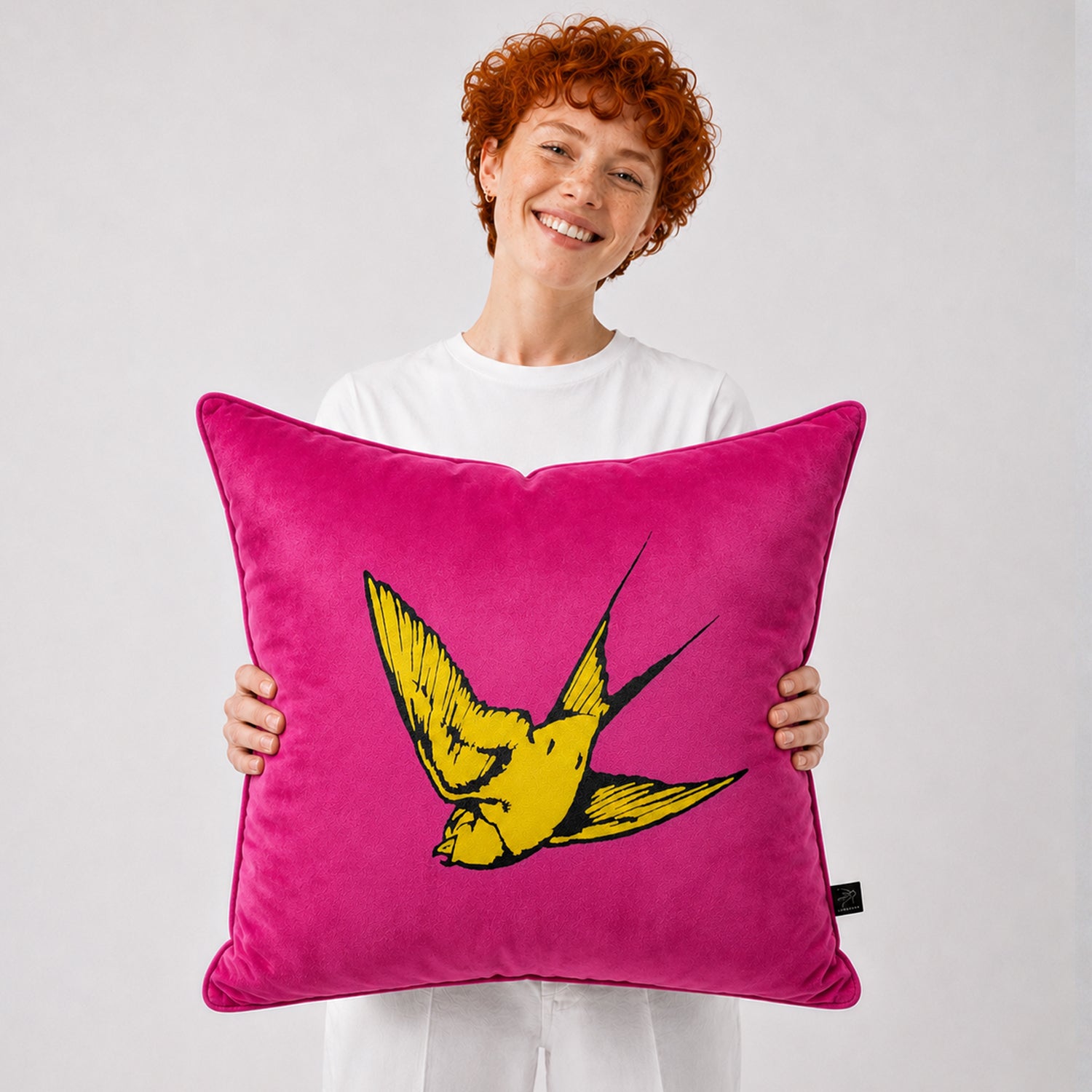 Dan Baldwin 'Happiness in Solitude' Limited Edition Velvet Pillow