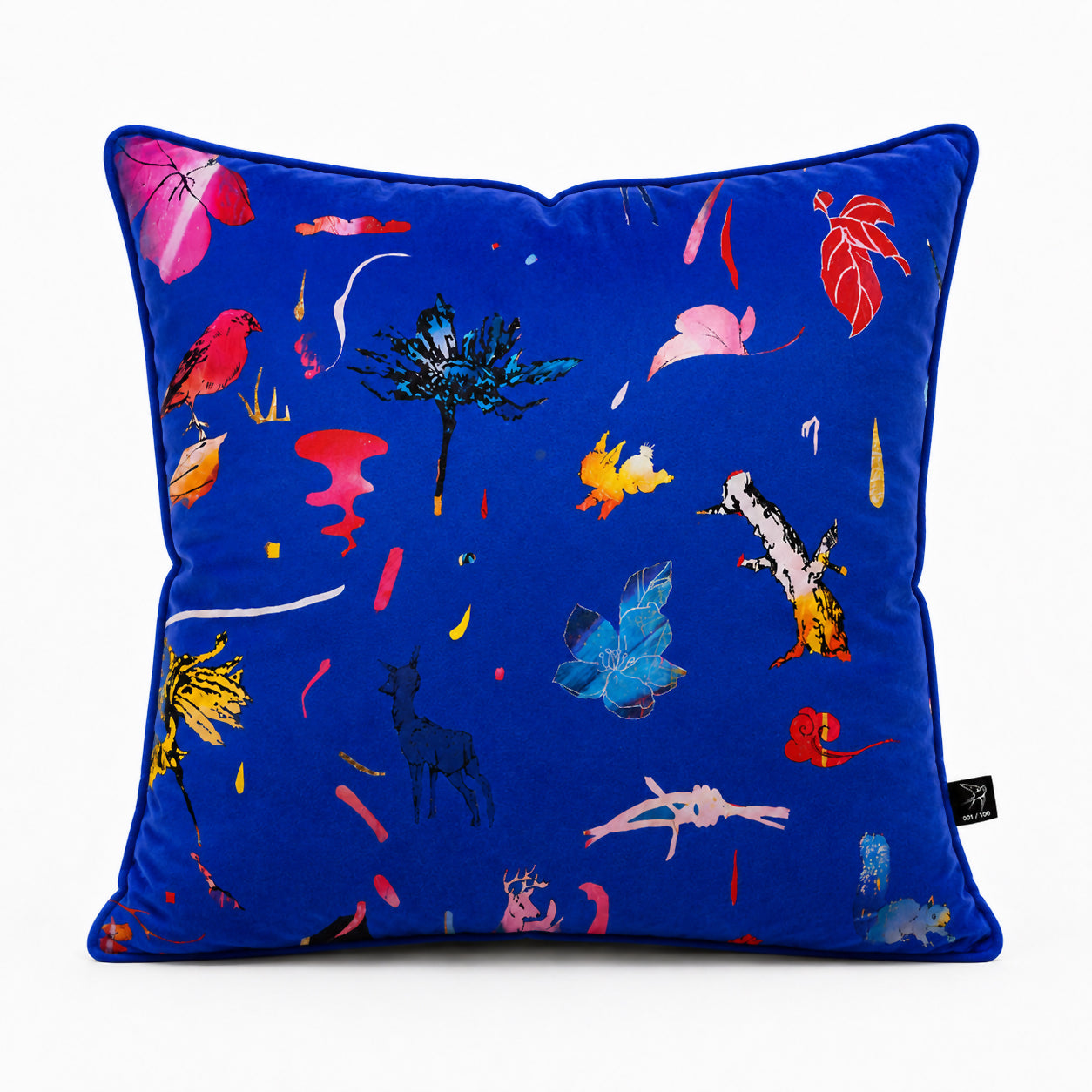 Dan Baldwin 'Landscape in Blue' Limited Edition Velvet Pillow