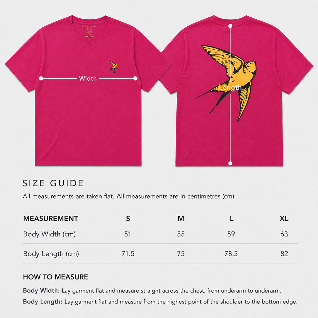 Dan Baldwin 'Love & Light' Hot Pink Limited Edition T-Shirt