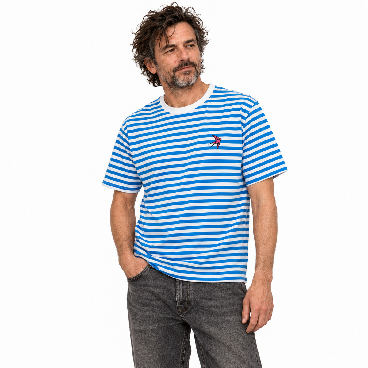 Dan Baldwin 1/100 Limited Edition Electric Blue Breton T-Shirt